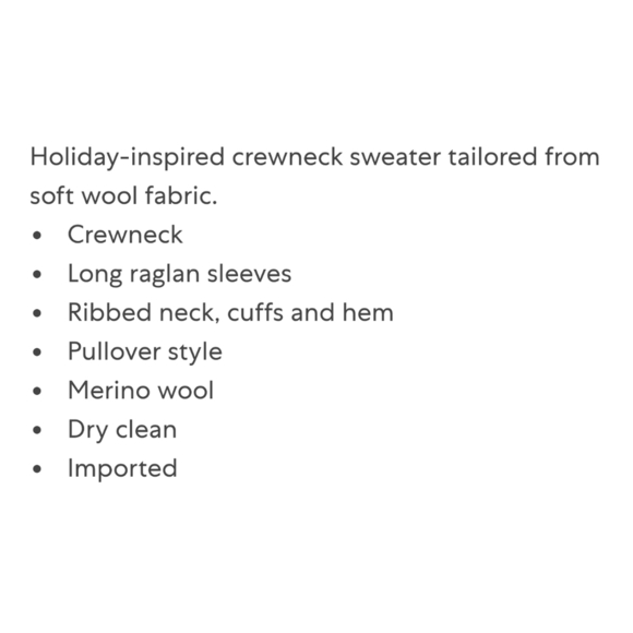 Trina Turk Veneto Wool Crew Neck Holiday Sweater - S - Picture 7 of 8